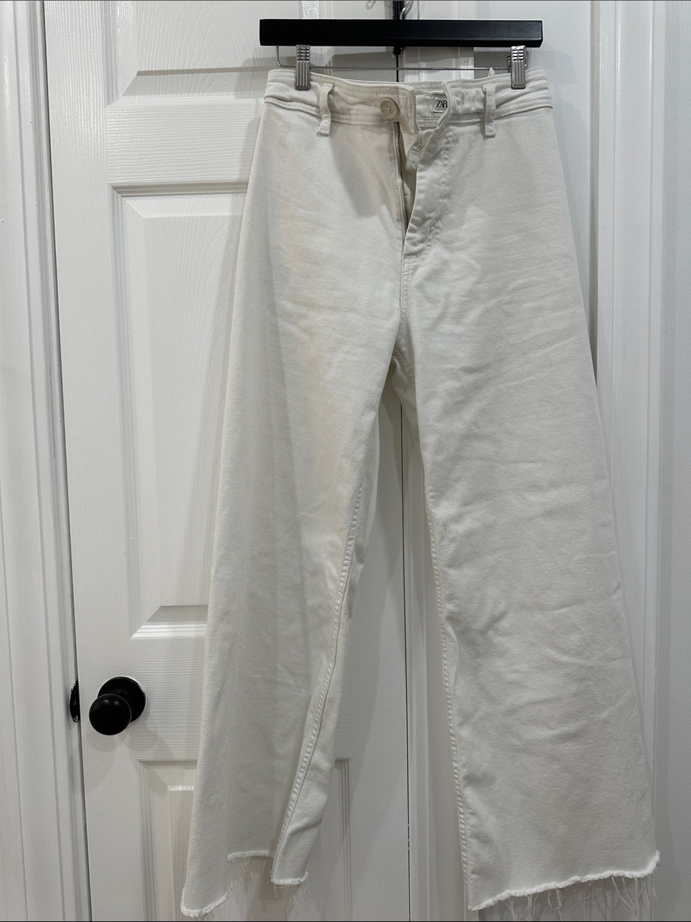 Zara Wide-Leg White Women's Jeans